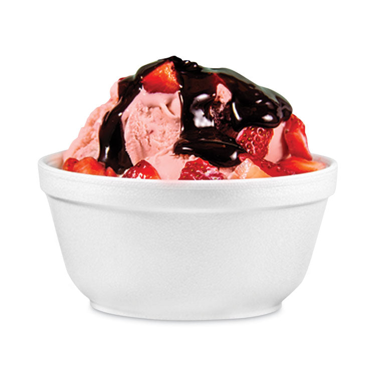 Insulated Foam Bowls, 10 oz, White, 50/Pack, 20 Packs/Carton