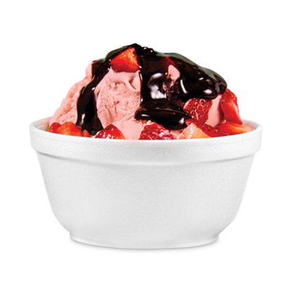 Insulated Foam Bowls, 10 oz, White, 50/Pack, 20 Packs/Carton