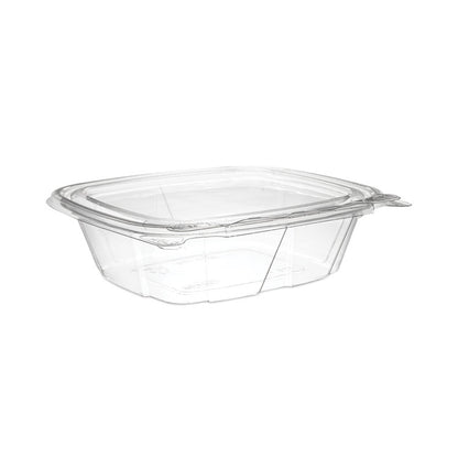 ClearPac SafeSeal Tamper-Resistant/Evident Containers, Flat Lid, 12 oz, Clear, Plastic, 100/Bag, 2 Bags/Carton