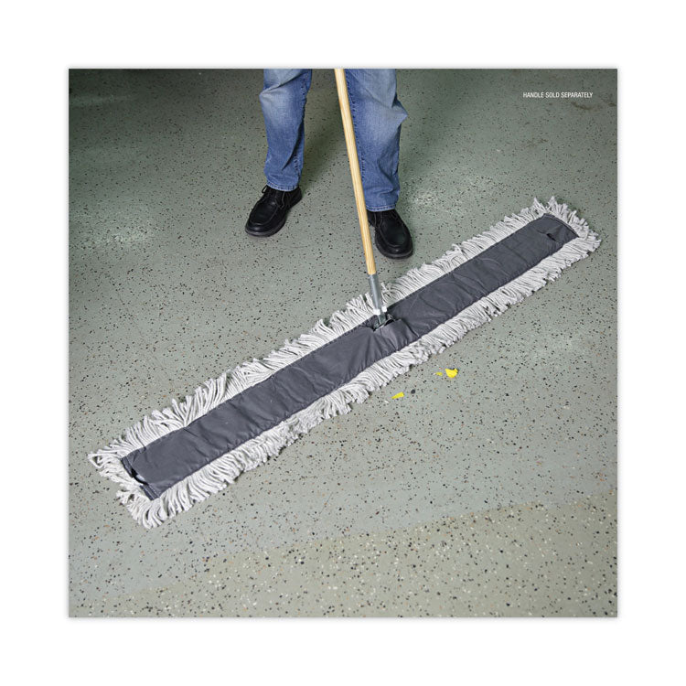 Disposable Dust Mop Head, Cotton, Cut-End, 60 x 5