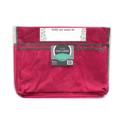 Chair Cubbies for Most Classroom Chair Styles, Large, 18 x 13.25, Fabric/Vinyl, Sunset Red
