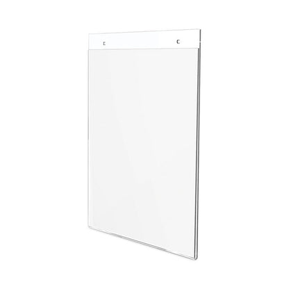 Classic Image Wall-Mount Sign Holder, Portrait, 8.5 x 11, Clear