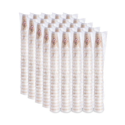 Cafe G Foam Hot/Cold Cups, 20 oz, Brown/Red/White, 500/Carton