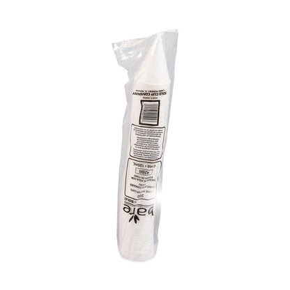 Bare Eco-Forward Treated Paper Cone Cups, ProPlanet Seal, 4.25 oz, White, 200/Bag, 25 Bags/Carton
