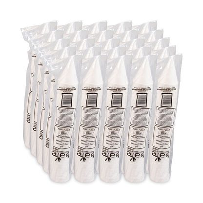 Bare Eco-Forward Treated Paper Cone Cups, ProPlanet Seal, 4.25 oz, White, 200/Bag, 25 Bags/Carton