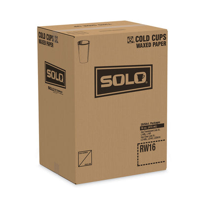 Symphony Treated-Paper Cold Cups, 16 oz, White/Beige/Red, 50/Bag, 20 Bags/Carton