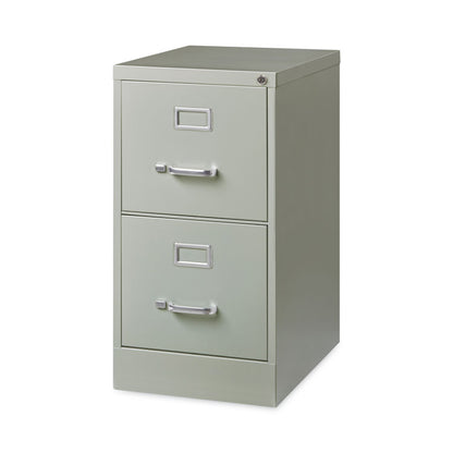 Two-Drawer Economy Vertical File, Letter-Size File Drawers, 15" x 22" x 28.37", Light Gray