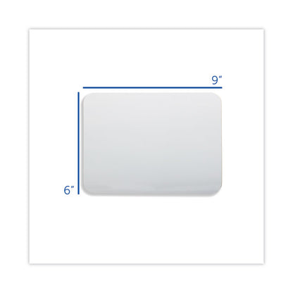 Dry Erase Board, 9" x 6", White Surface, 24/Pack