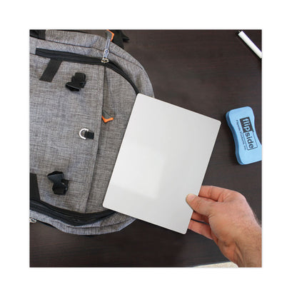Two-Sided Dry Erase Board, 7" x 5", White Surface, 24/Pack