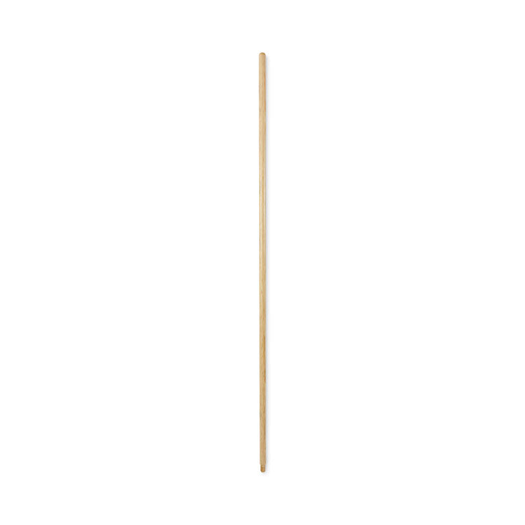 Threaded End Broom Handle, 0.94" dia x 54", Natural