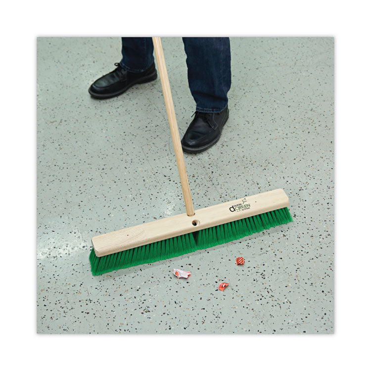 Threaded End Broom Handle, 0.94" dia x 54", Natural
