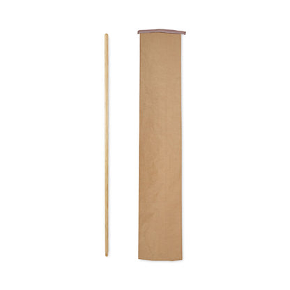 Threaded End Broom Handle, 0.94" dia x 54", Natural