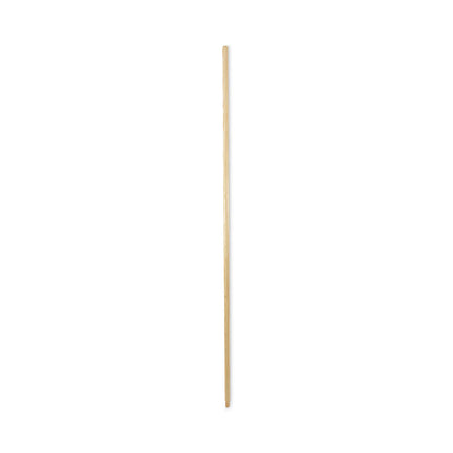 Threaded End Broom Handle, 0.94" dia x 60", Natural