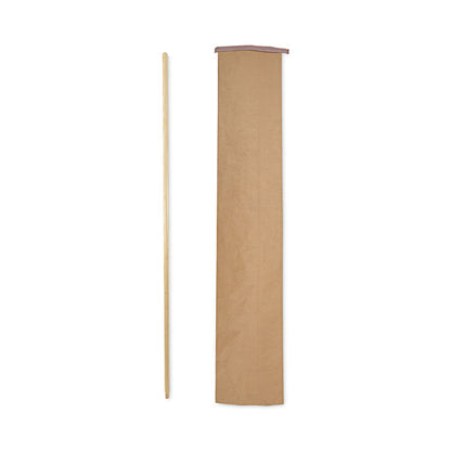 Threaded End Broom Handle, 0.94" dia x 60", Natural