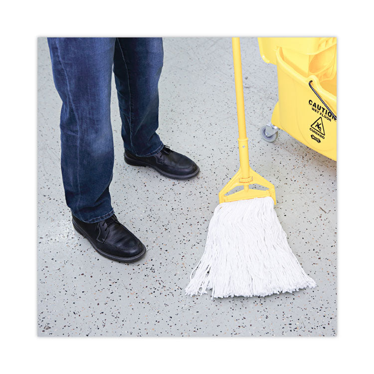 Premium Cut-End Wet Mop Heads, Rayon, 20 oz, White, 12/Carton