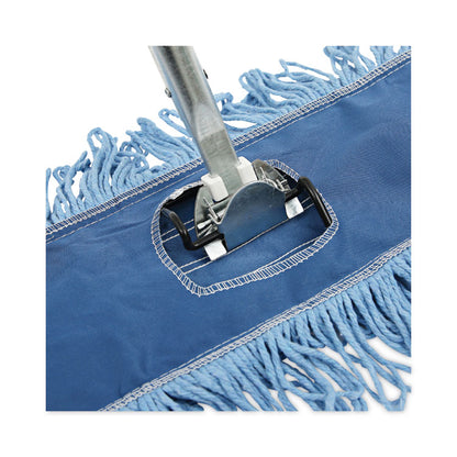 Clip-On Dust Mop Frame, 60 x 5, Zinc Plated, Black