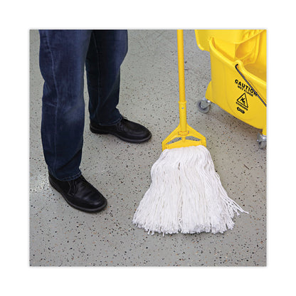 Cut-End Wet Mop Head, Rayon, #32, White, 12/Carton