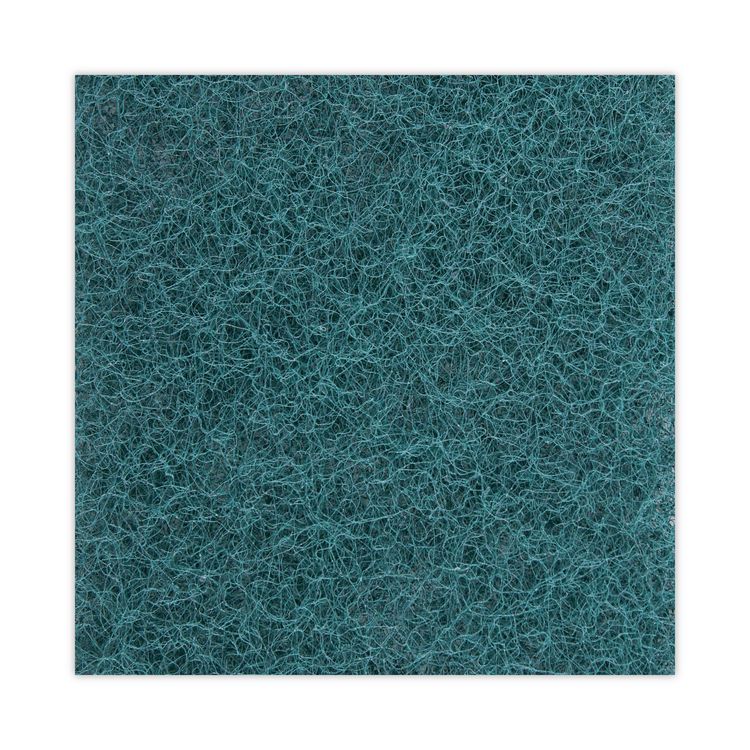 Heavy-Duty Scouring Pad, 6 x 9, Green, 15/Carton