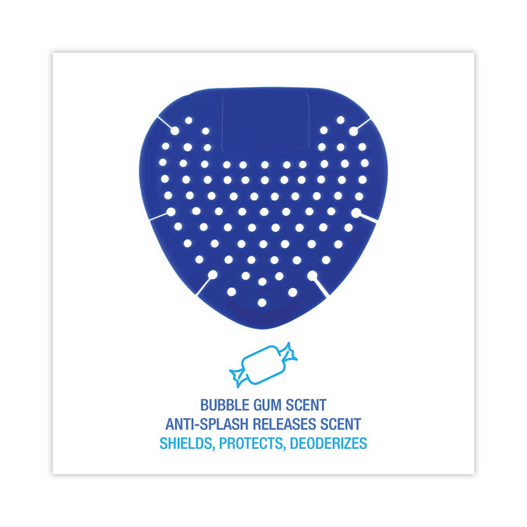Deodorizing Urinal Screen, Bubblegum Scent, Blue, 3.5 oz, Dozen