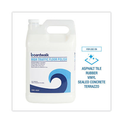 High Traffic Floor Polish, Apply 3 to 5 Coats per Application, 1 gal Bottle