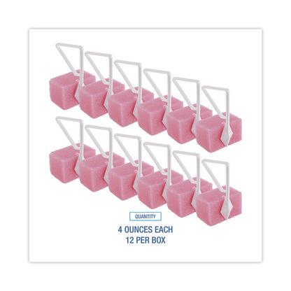 Para Toilet Bowl Deodorizer Block, Cherry Scent, Pink, 4 oz, 12/Box