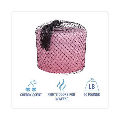 14-Week Super Block Deodorizer, 20 lb, Pink, Cherry