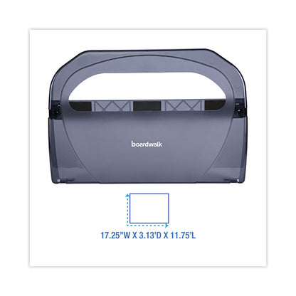 Toilet Seat Cover Dispenser, 17.25 x 3.13 x 11.75, Smoke