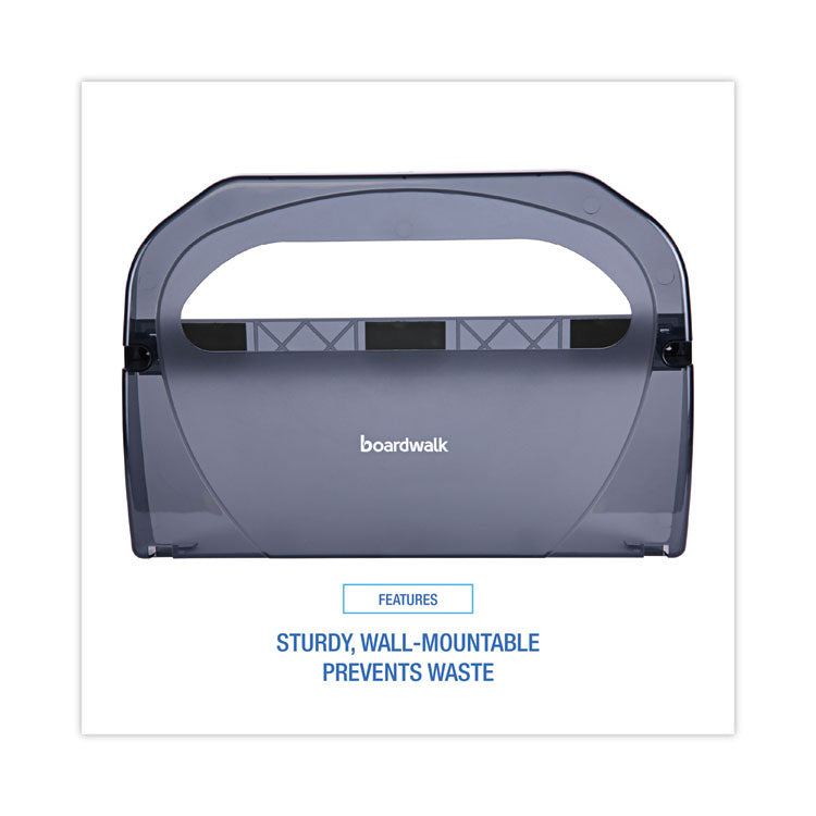 Toilet Seat Cover Dispenser, 17.25 x 3.13 x 11.75, Smoke