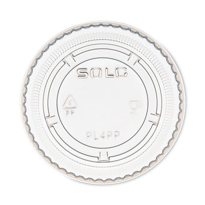 Portion/Souffle Cup Lids, Fits 3.25 oz/4 oz/5.5 oz Portion Containers, Plastic, Clear, 125/Sleeve, 20 Sleeves/Carton