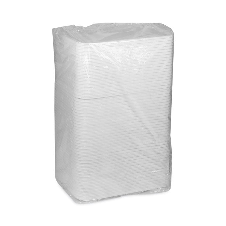 Supermarket Tray, #1216, 16.25 x 12.662 x 0.62, White, Foam, 100/Carton