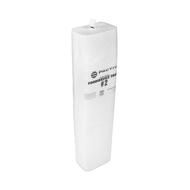 Meat Tray, #2, 8.4 x 5.9 x 1.2, White, Foam, 500/Carton
