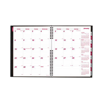 CoilPro 14-Month Ruled Monthly Planner, 11 x 8.5, Black Cover, 14-Month: Dec 2025 to Jan 2027