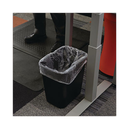 High-Density Can Liners, 10 gal, 6 mic, 24" x 23", Natural, Perforated Roll, 50 Bags/Roll, 20 Rolls/Carton