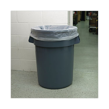High-Density Can Liners, 45 gal, 13 mic, 40" x 46", Natural, Perforated Roll, 25 Bags/Roll, 10 Rolls/Carton