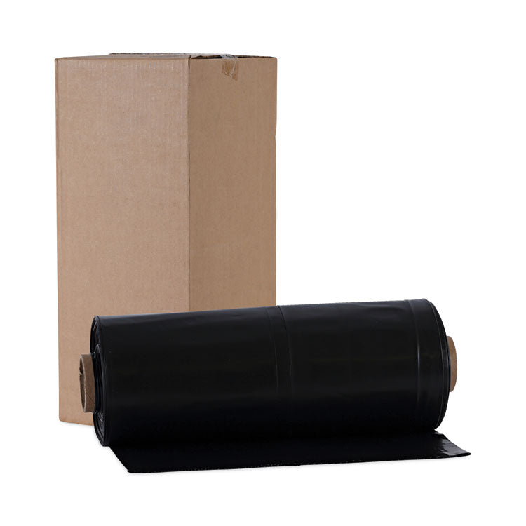 Industrial Can Liners, 60 gal, 2.7 mil, 21" x 17" x 63", Black, 50/Carton