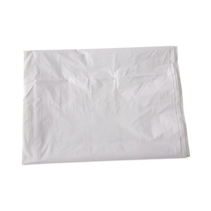 Linear Low Density Industrial Can Liners, 60 gal, 0.9 mil, 38" x 58", White, Flat Pack, 100/Carton