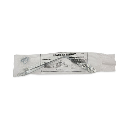 Metal Handle Braces, Large, Fits 24" to 48" Floor Sweeps, 0.5 x 17 x 12