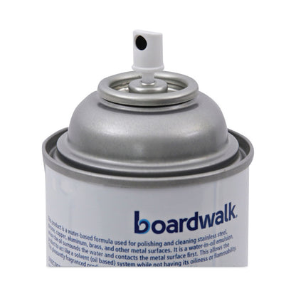 Stainless Steel Cleaner and Polish, Water-in-Oil Based, 16 oz Aerosol Spray