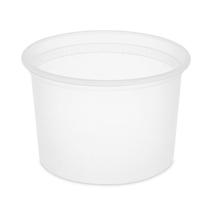 Newspring DELItainer Microwavable Container, 64 oz, 6.25 x 6.25 x 4.5, Natural, Plastic, 120/Carton