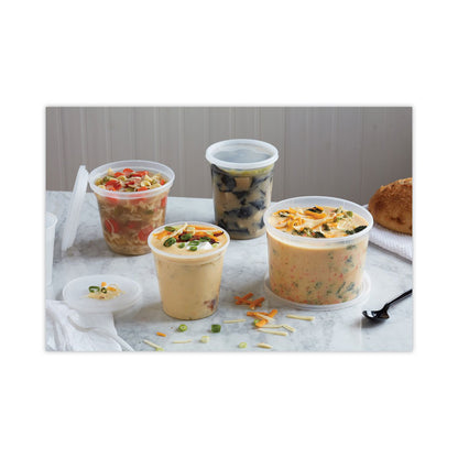 Newspring DELItainer Microwavable Container, 64 oz, 6.25 x 6.25 x 4.5, Natural, Plastic, 120/Carton