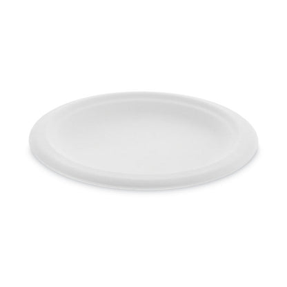 EarthChoice Compostable Fiber-Blend Bagasse Dinnerware, Plate, Sugarcane, 6" dia, Natural, 1,000/Carton