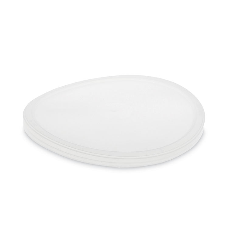 Newspring DELItainer Microwavable Container Lid, 6.5" Diameter x 0.5" h, Translucent, Plastic, 120/Carton