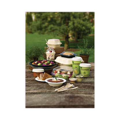 EarthChoice Compostable Soup Cup Large, 16 oz, 3.63" Diameter x 3.88" h, Green, Paper, 500/Carton