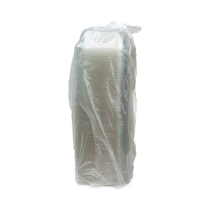 EarthChoice Square Recycled Bowl, 32 oz, 7 x 7 x 2, Clear, Plastic, 300/Carton