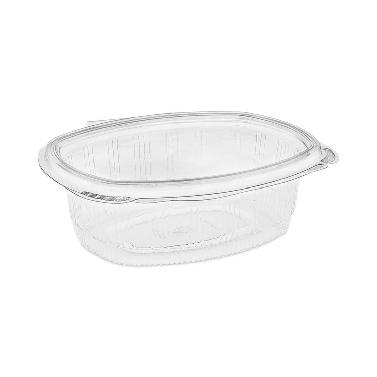 EarthChoice Recycled PET Hinged Container, 24 oz, 7.37 x 5.87 x 2.37, Clear, Plastic, 280/Carton