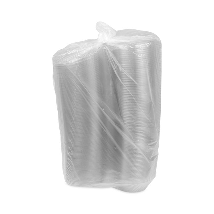 EarthChoice Recycled PET Hinged Container, 48 oz, 8.87 x 7.25 x 2.93, Clear, Plastic, 190/Carton