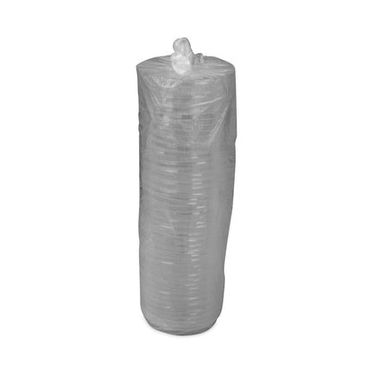 ClearView Dome-Style Lid with Tabs, Fluted, 6.2" Diameter x 1.1"h, Clear, Plastic, 504/Carton