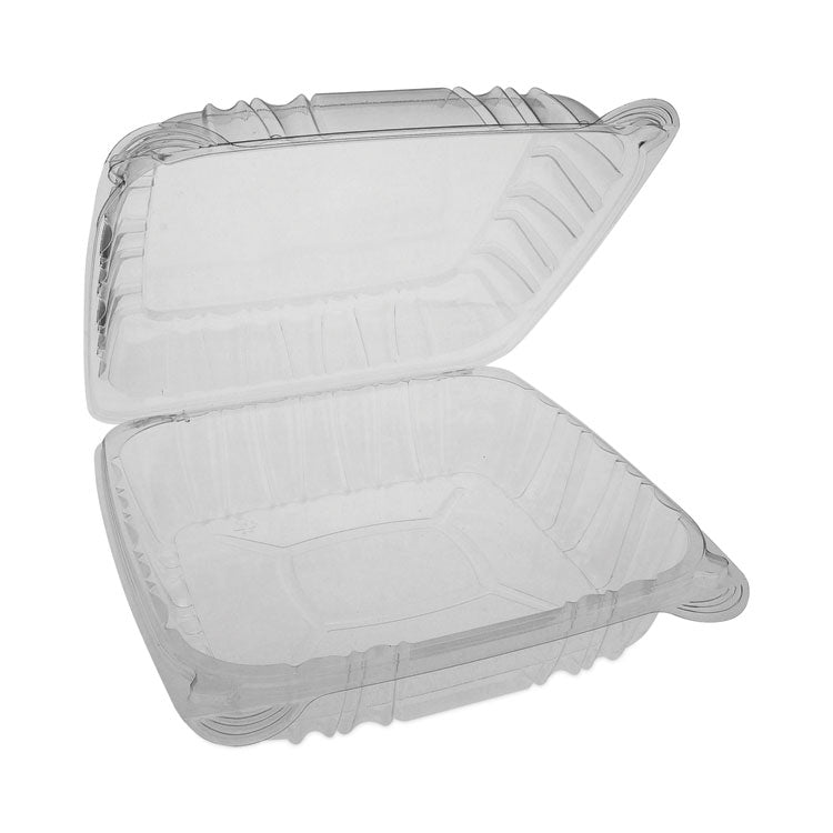 SENSATION SmartLock Hinged Lid Container, 8.5 x 8.34 x 3., Clear, Plastic, 200/Carton