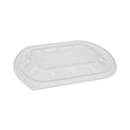 ClearView MealMaster Lid with Fog Gard Coating, Medium Flat Lid, 8.12 x 6.5 x 0.37, Clear, Plastic, 252/Carton