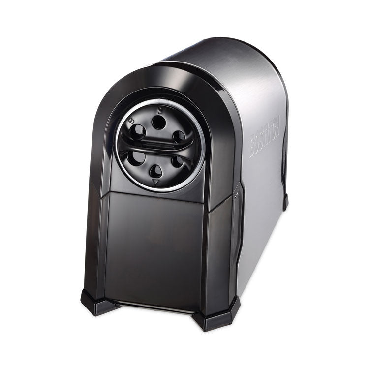 Super Pro Glow Commercial Electric Pencil Sharpener, AC-Powered, 6.13 x 10.63 x 9, Black/Silver